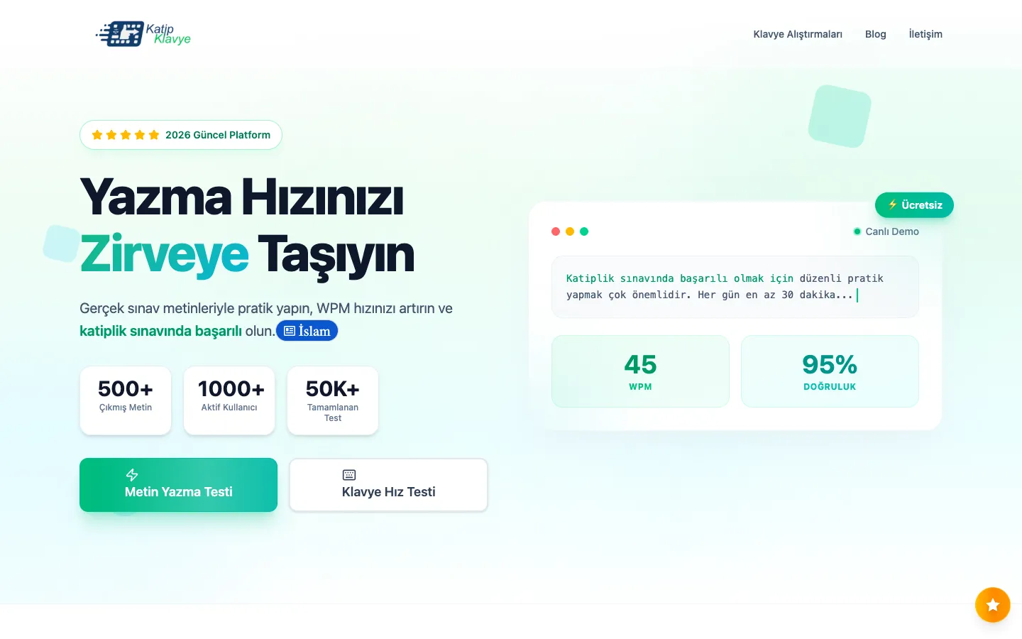 Katipklavye.com ana sayfası